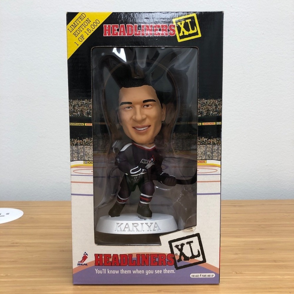 Corinthian Headliners XL Bobblehead Paul Kariya NHL XL Unisex Purple‎ 1998